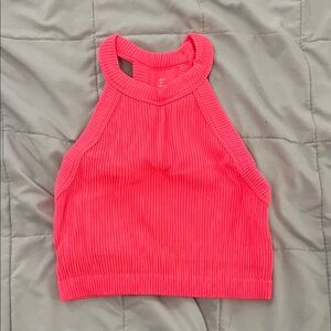 aerie vibrant pink halter top